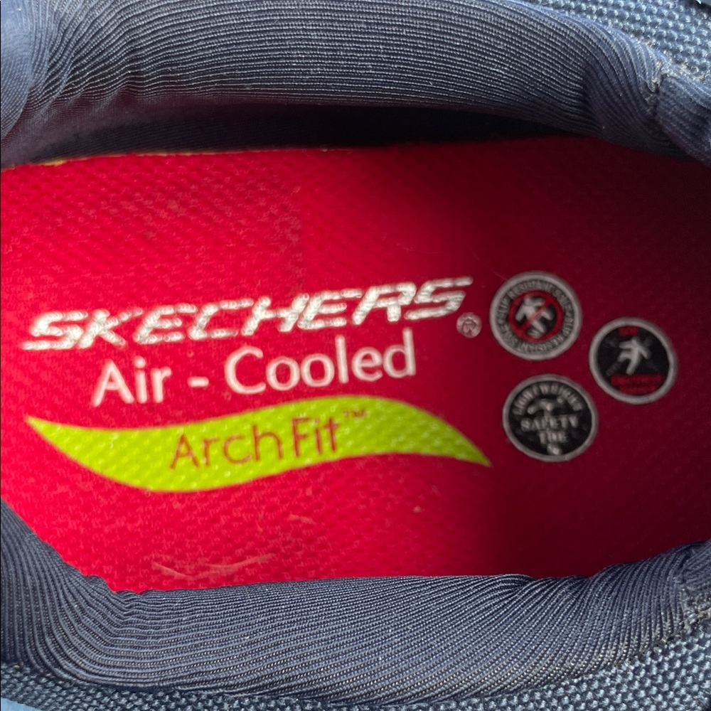 Skechers‎ Sadie Alloy Toe Slip Resistant Air Cooled Memory Foam Work Sneakers - Picture 2 of 13